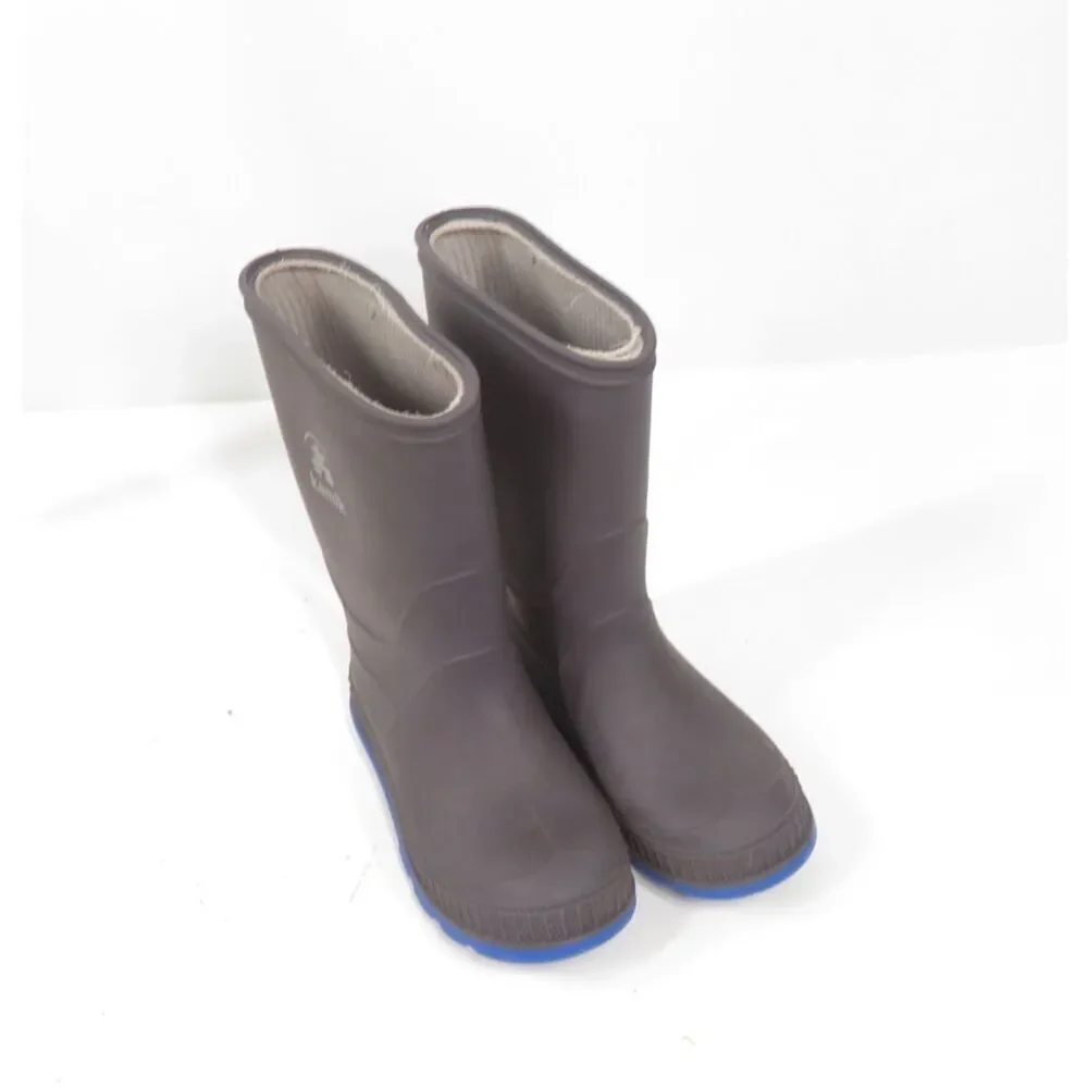 Kamik Kids Stomp Rain Snow Boots Grey Blue Boys Unisex Toddler Size 10T